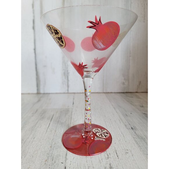 Lolita pomegranate martini glass drinkware decor fruit - Picture 4 of 9